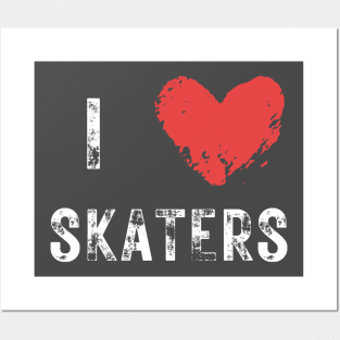 I Heart Skaters Posters and Art